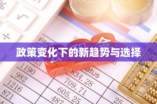 新营政策变化下的新趋势与选择