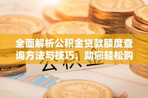 新营全面解析公积金贷款额度查询方法与技巧，助您轻松购房