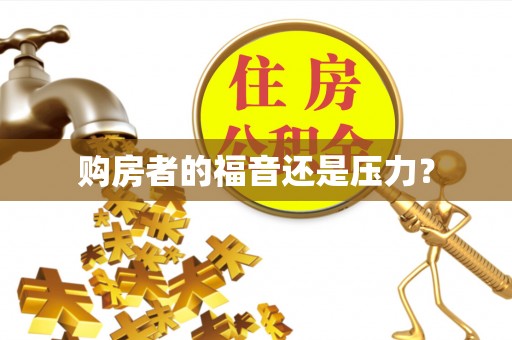 新营购房者的福音还是压力？