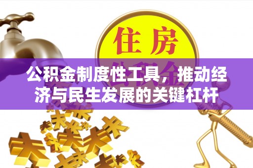 新营公积金制度性工具，推动经济与民生发展的关键杠杆
