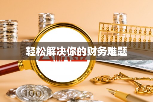 新营轻松解决你的财务难题