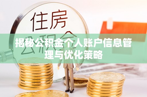 新营揭秘公积金个人账户信息管理与优化策略