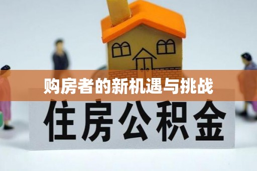新营购房者的新机遇与挑战