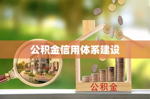 新营公积金信用体系建设